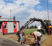 Prace przy świetlicy wiejskiej w Szyszłowie 2020 