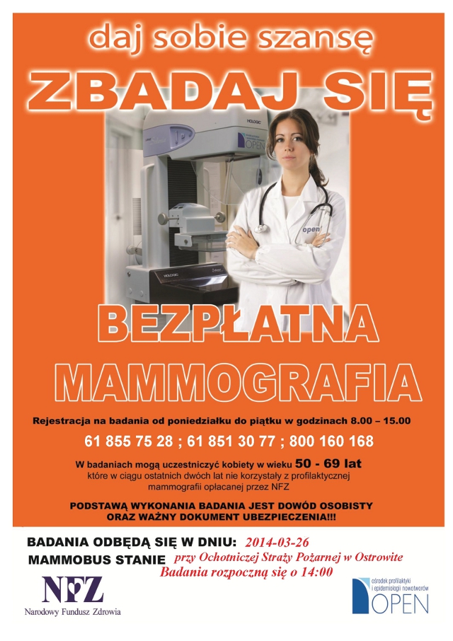 Bezpłatna mammografia