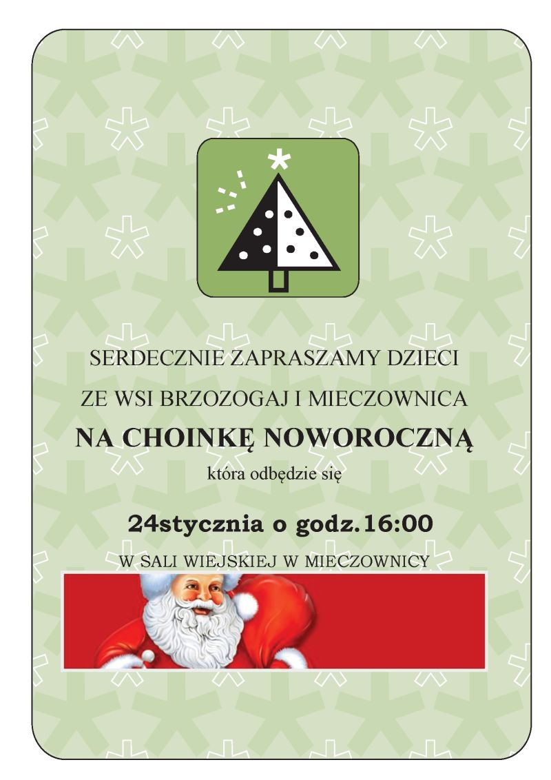 Choinka Noworoczna w Mieczownicy