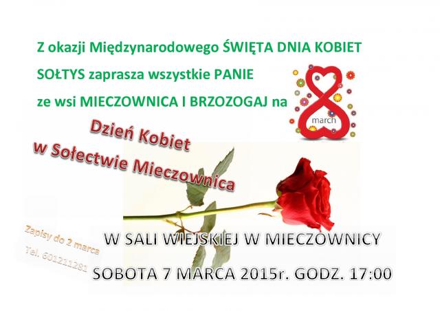Dzień Kobiet w Sołectwie Mieczownica