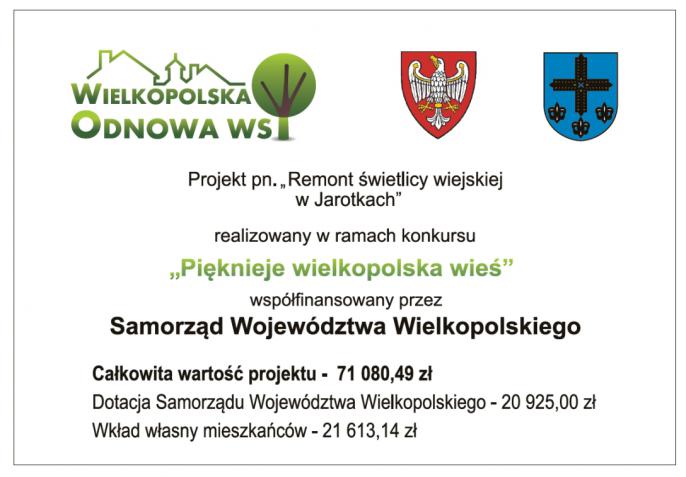 Remont świetlicy wiejskiej w Jarotkach