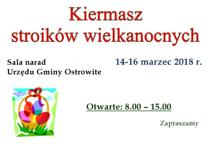 Kiermasz stroików wielkanocnych