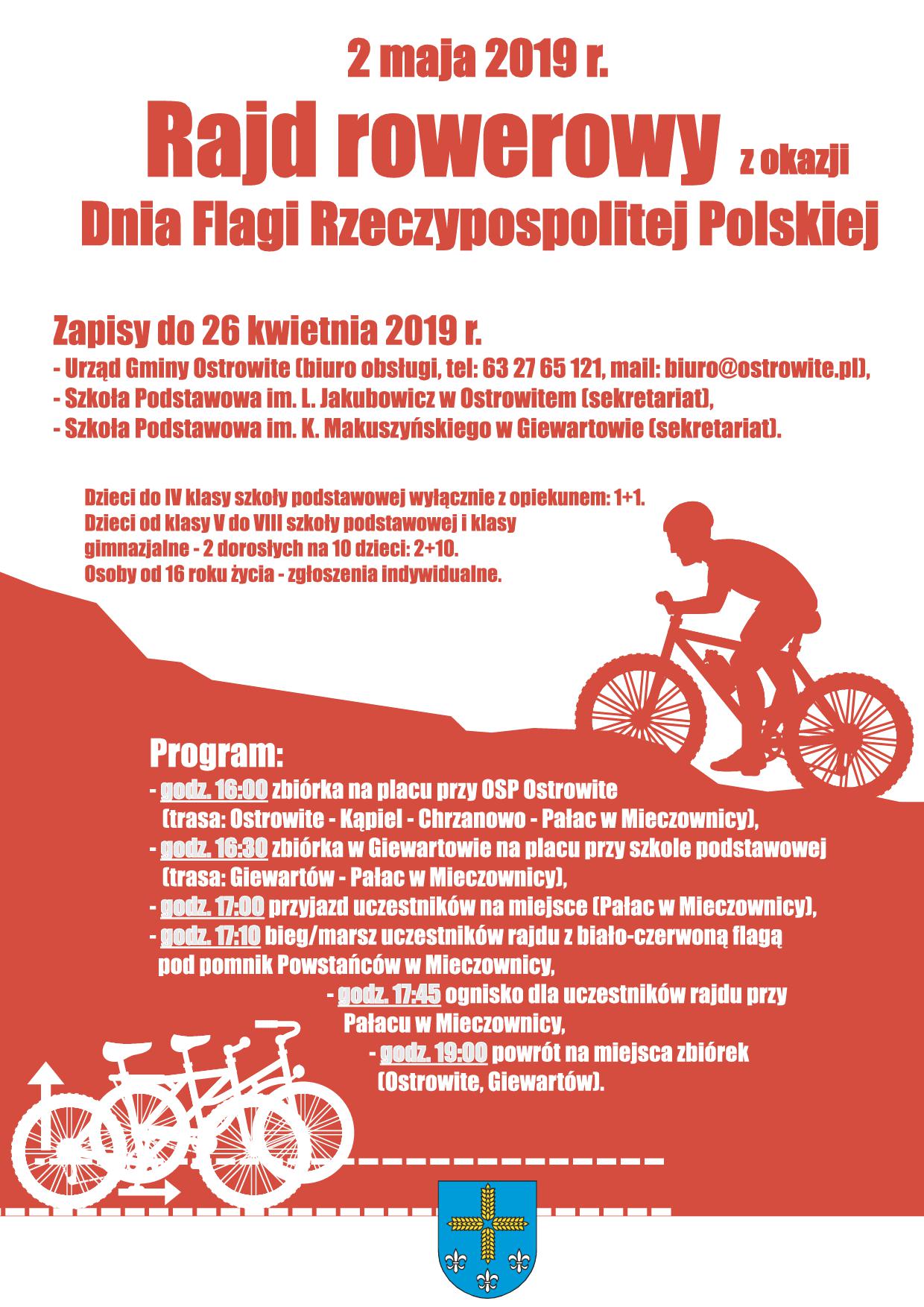 Obchody Dnia Flagi RP - rajd rowerowy