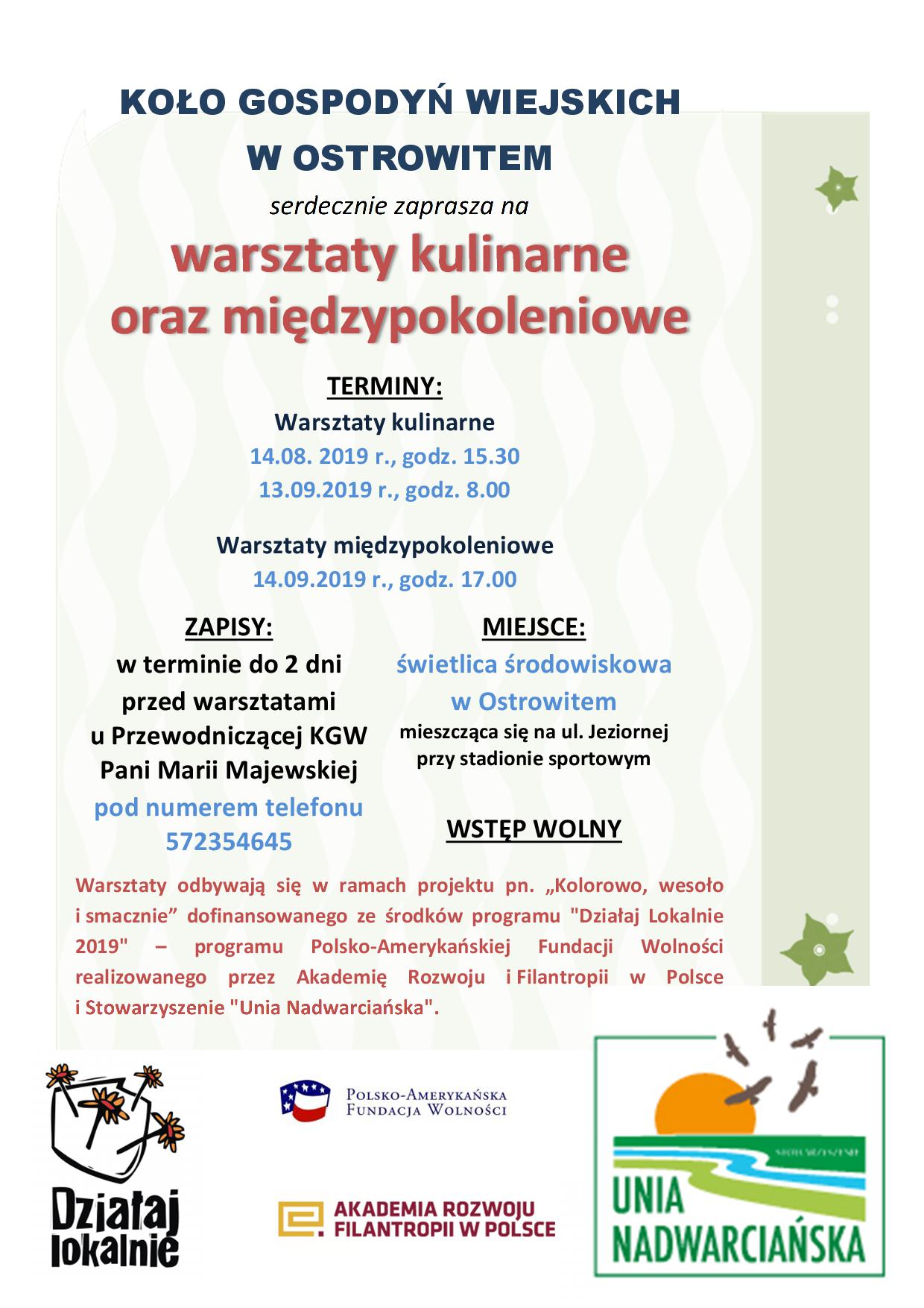 KGW zaprasza na warsztaty