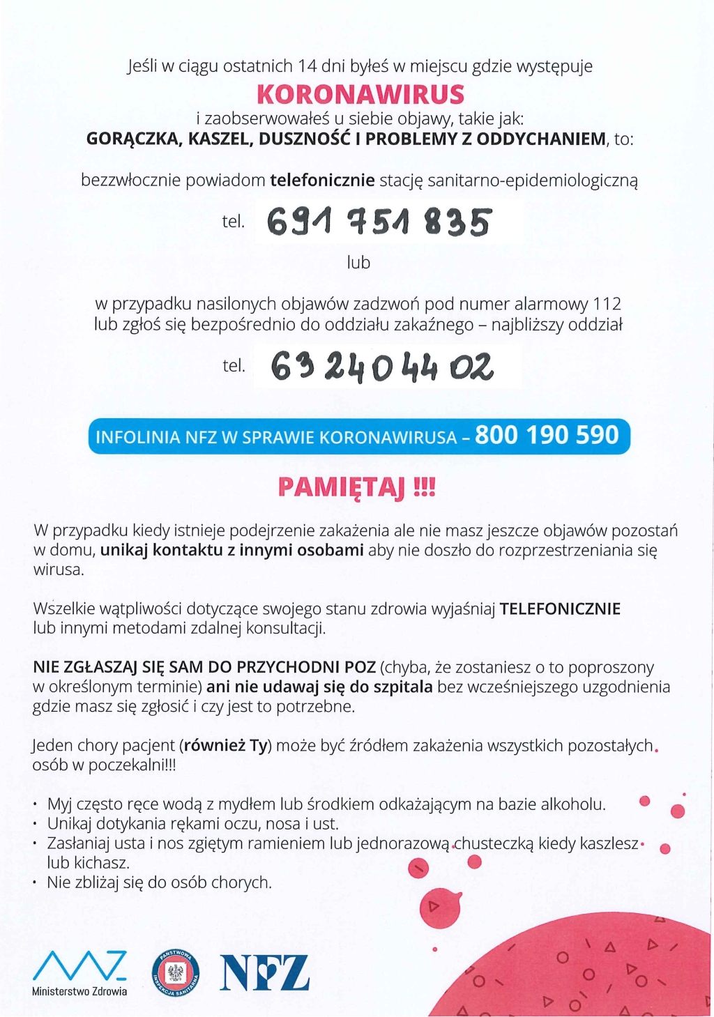 Koronawirus - ważne informacje