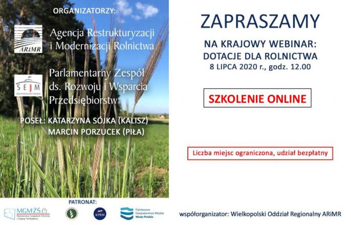 Zaproszenie na krajowy webinar 