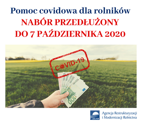 Przedłużony termin naboru wniosków dla rolników poszkodowanych przez COVID-19
