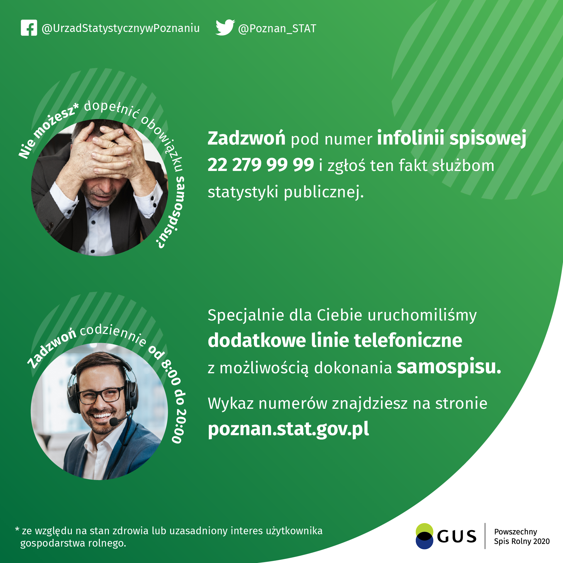 Uruchomiło dodatkowe linie telefoniczne z możliwością dokonania samospisu