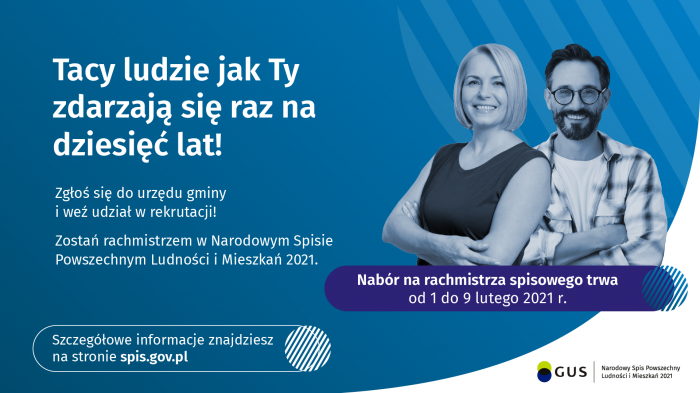 nabór na rachmistrza spisowego - plakat
