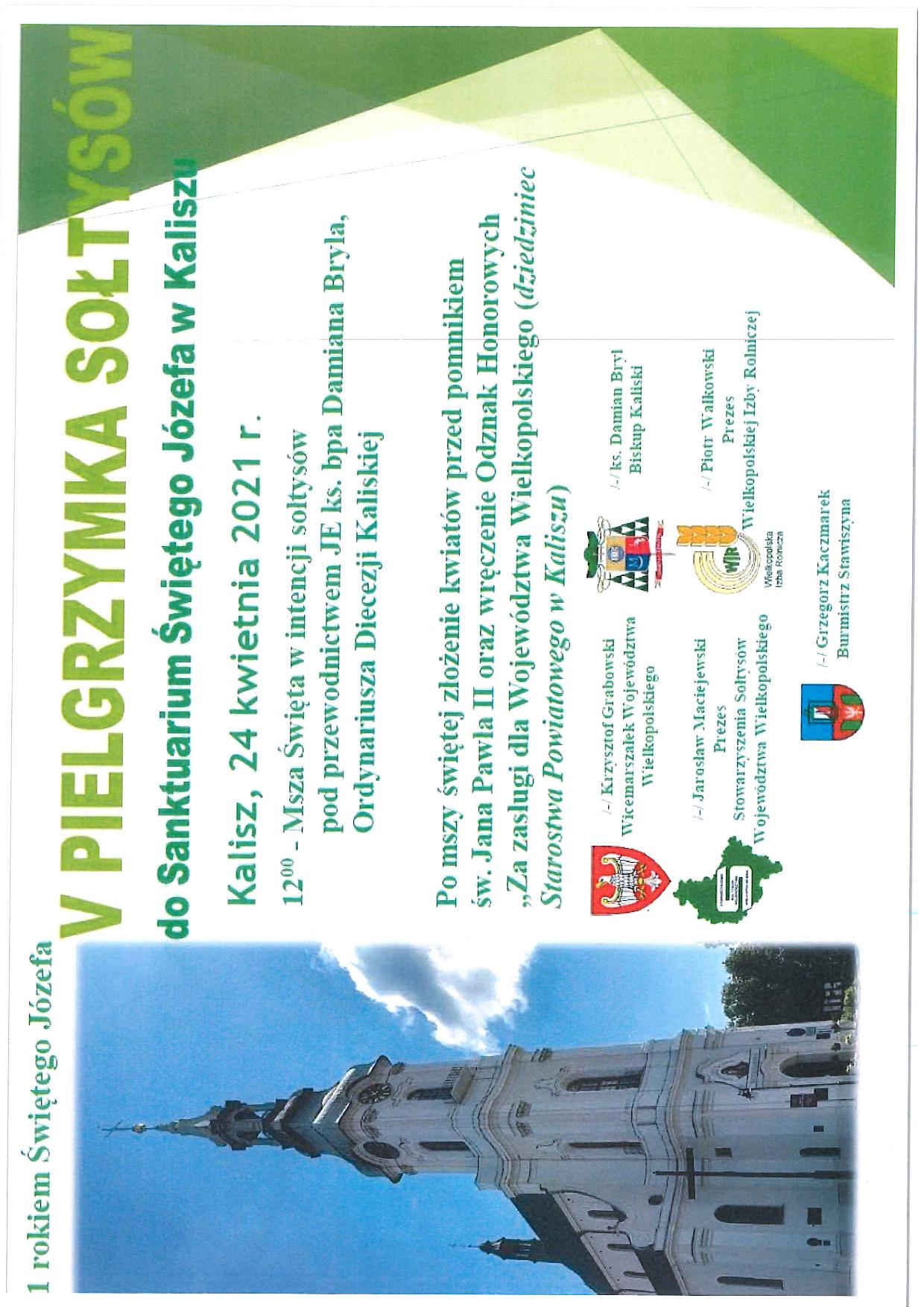 V Pielgrzymka sołtysów do Sanktuarium Świętego Józefa w Kaliszu
