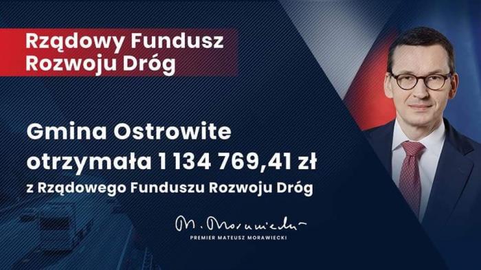 Prawie 2 mln dodatkowych środków na drogi w gminie Ostrowite