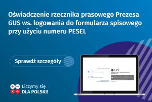 Oświadczenie rzecznika prasowego Prezesa GUS