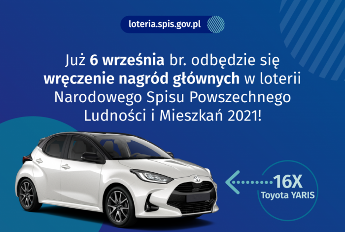 Główne nagrody w loterii spisowej trafią do zwycięzców!