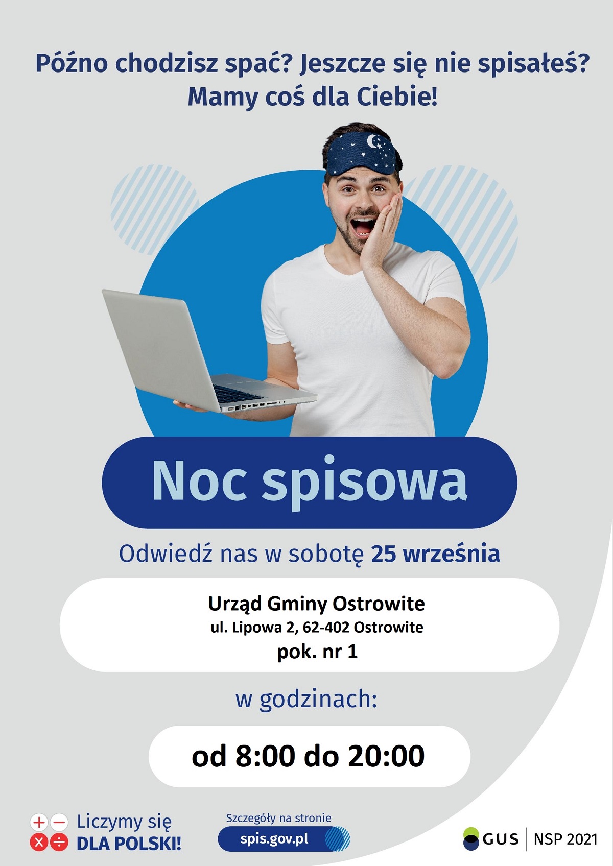 noc spisowa w Gminie Ostrowite