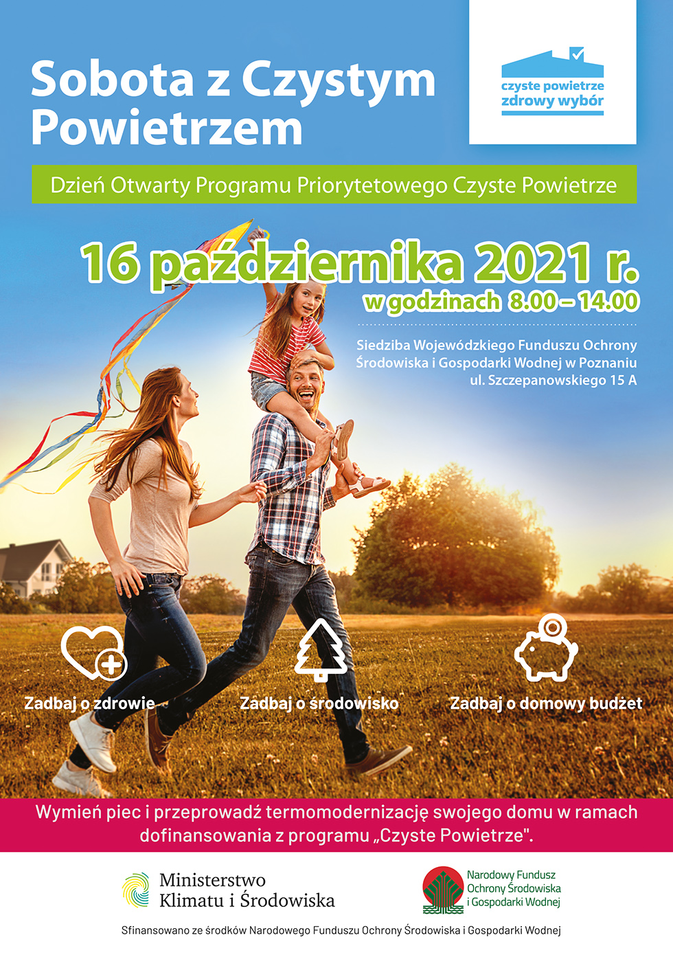 dzień otwarty - czyste powietrze - plakat