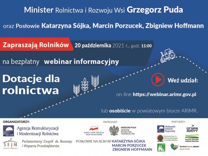 webinar dla rolników - dotacje