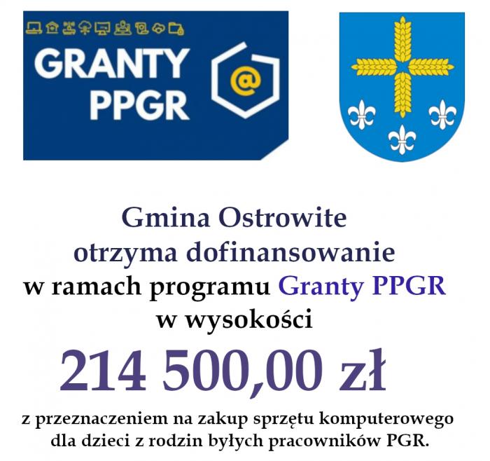 Gmina Ostrowite otrzyma Grant PPGR