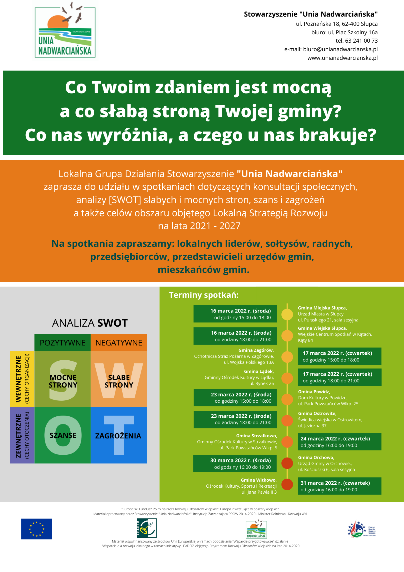 zaproszenie na spotkania