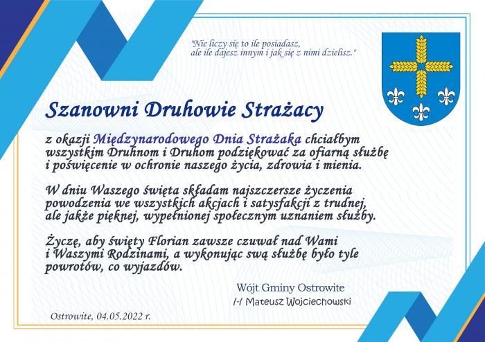 Międzynarodowy Dzień Strażaka
