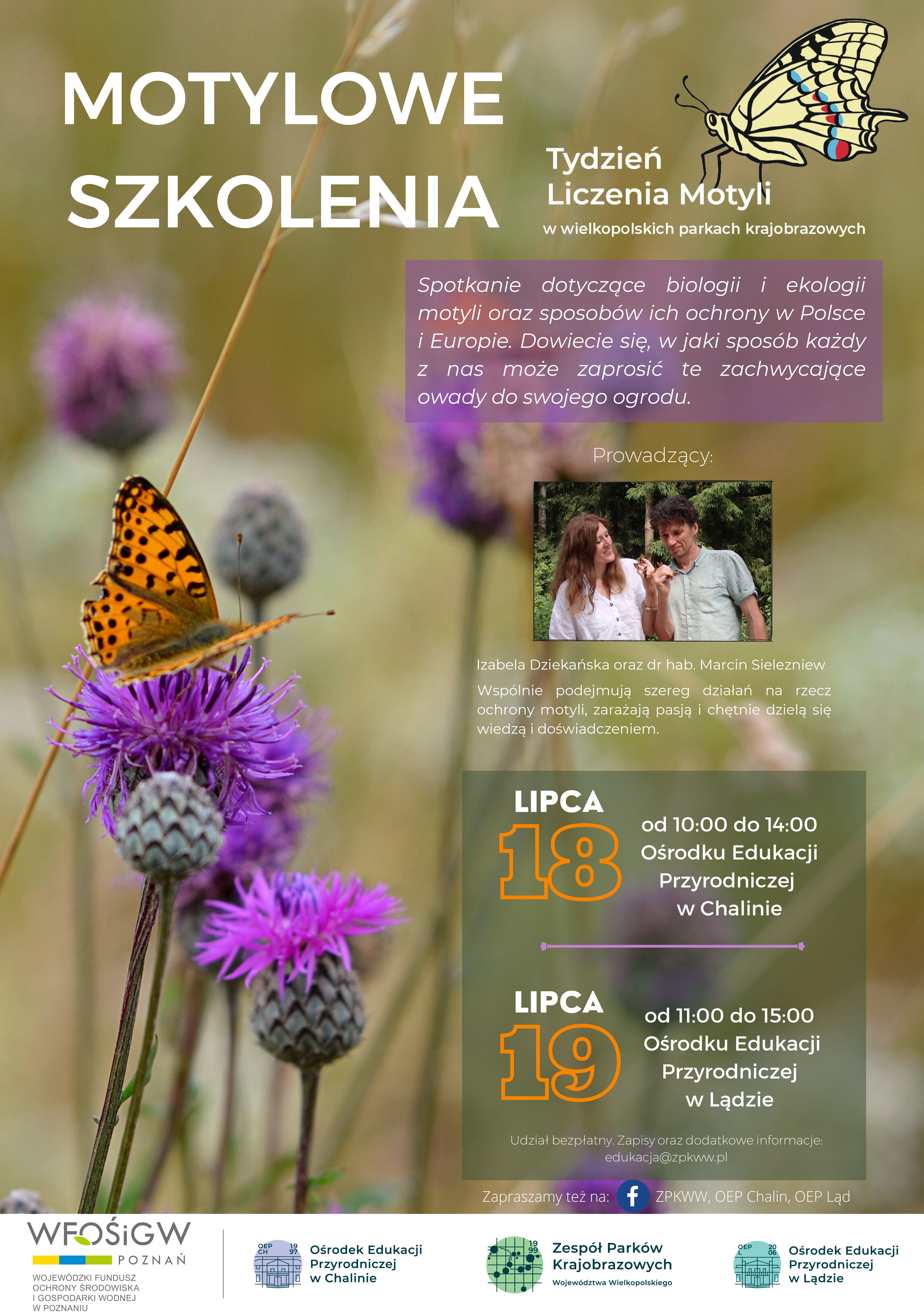 Tydzień Liczenia Motyli w wielkopolskich parkach krajobrazowych