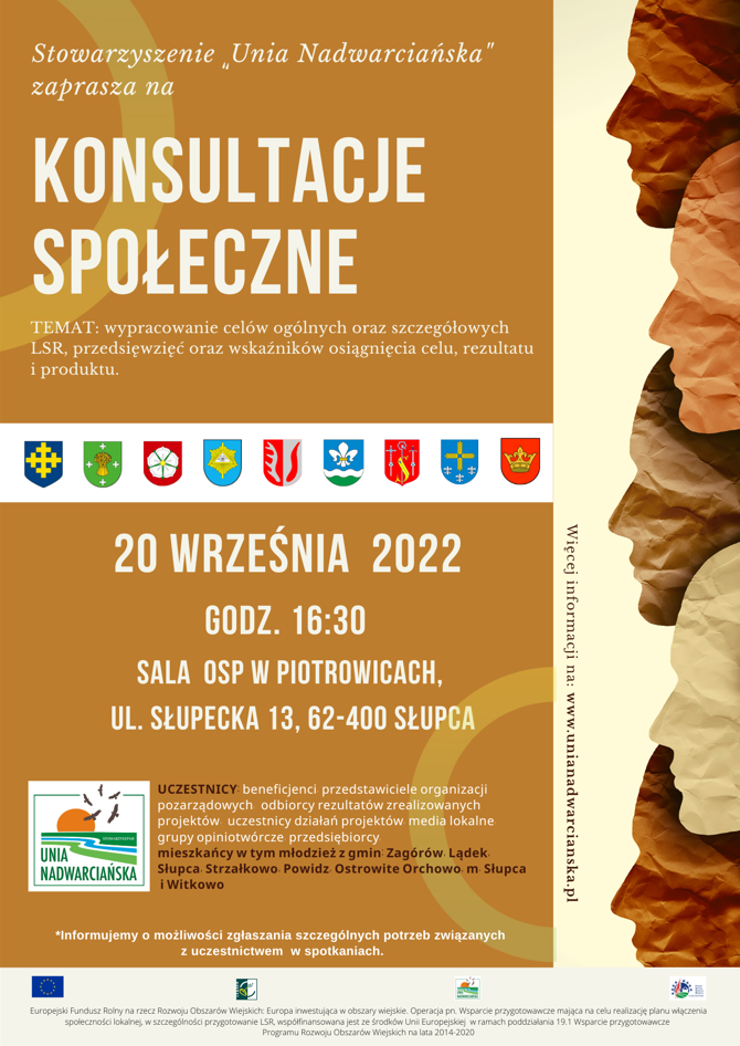 Stowarzyszenie Unia Nadwarciańska zaprasza na konsultacje społeczne
