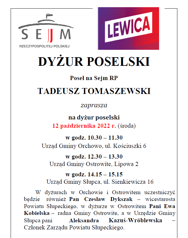dyżur poselski