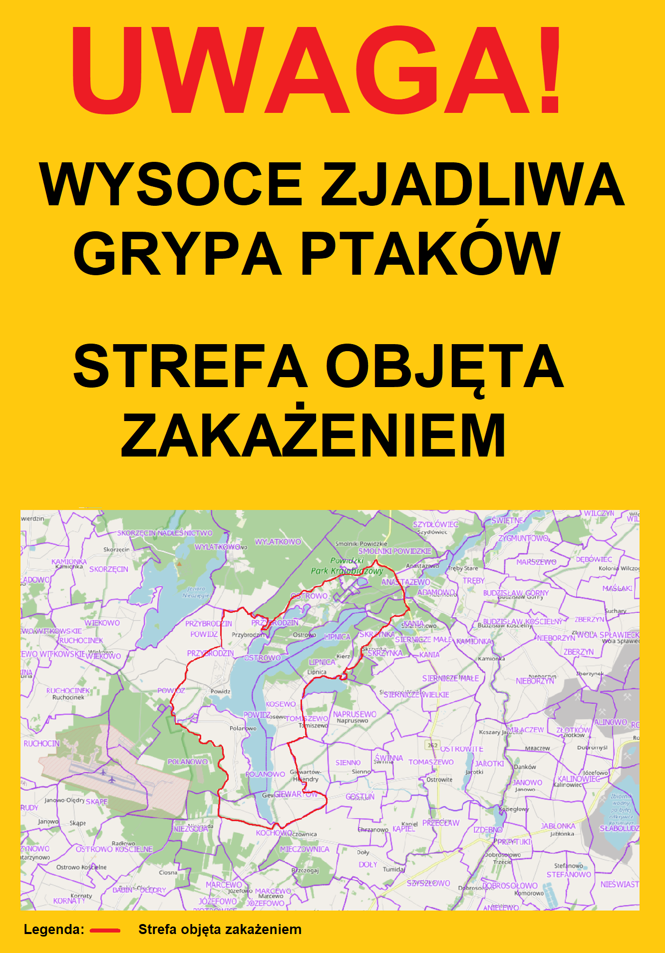 Komunikat Powiatowego Lekarza Weterynarii - Wysoce zjadliwa grypa ptaków