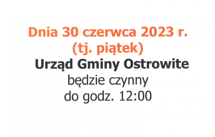 zmiana godziny pracy