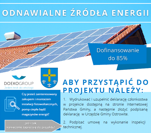 Kończą się zapisy do projektu dotyczącego przygotowania analizy technicznej możliwości posadowienia instalacji OZE