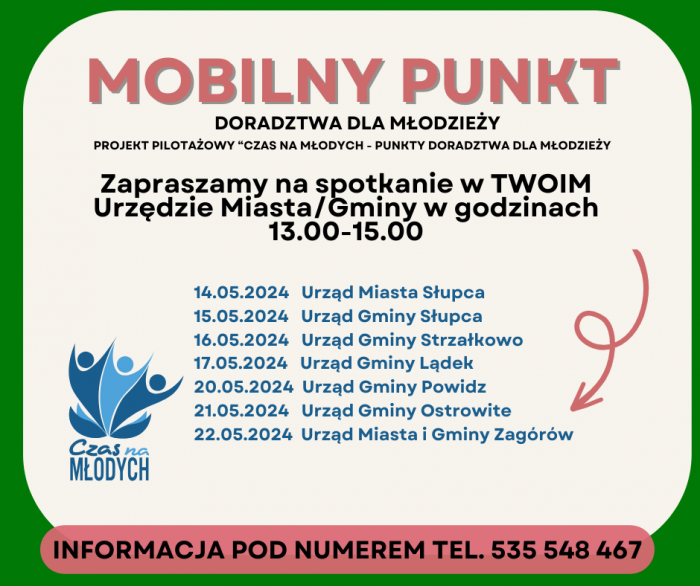 Mobilny punkt doradztwa dla młodzieży