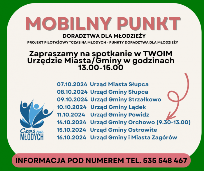 Mobilny punkt doradztwa dla młodzieży