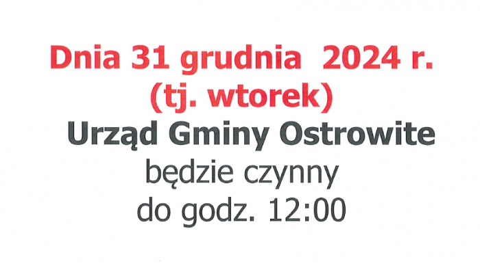 zmiana godzin pracy