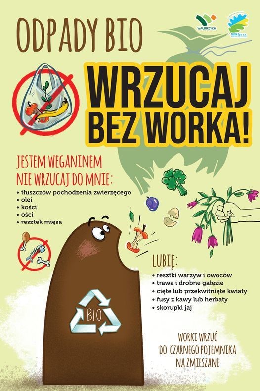 Bioodpady wrzucaj bez worka