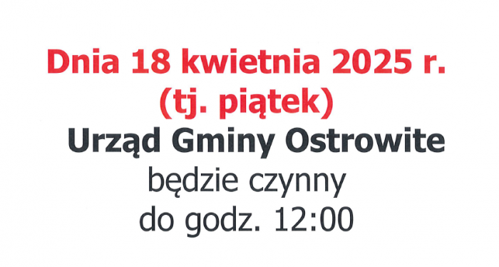 zmiana godzin pracy